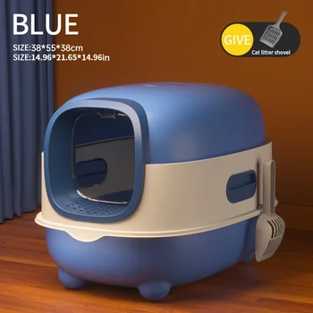 Foldable Closed Cat Litter Box 2