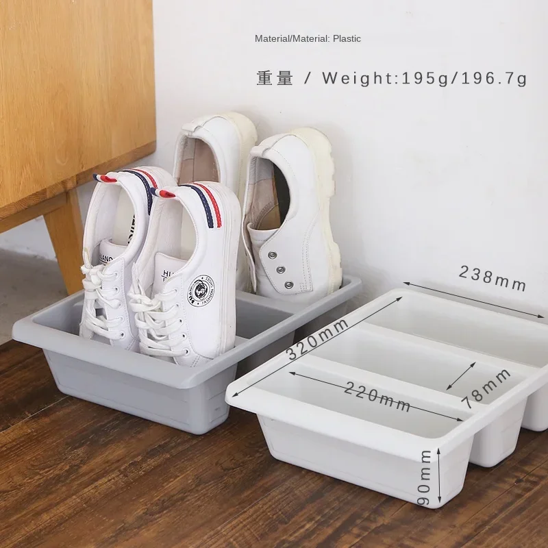 Simple Modern Nordic Style Vertical Economy Slippers Rack Space Home Shoes Storage