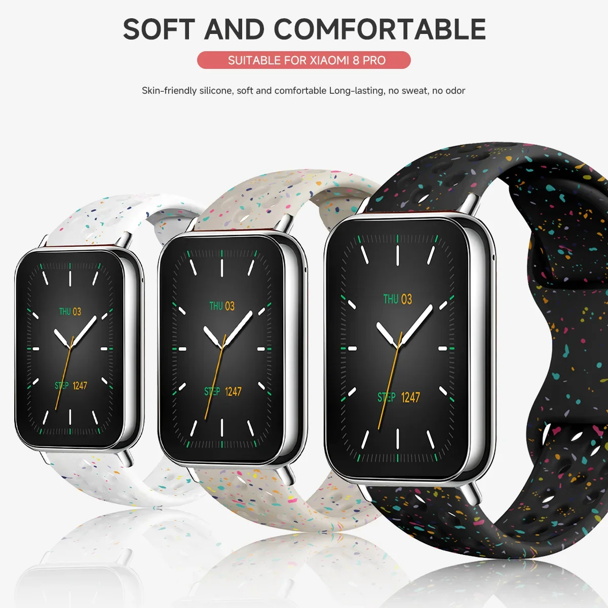 Enhanced Sports Silicone Strap for Smart Watches - Replacement Watchband Accessories