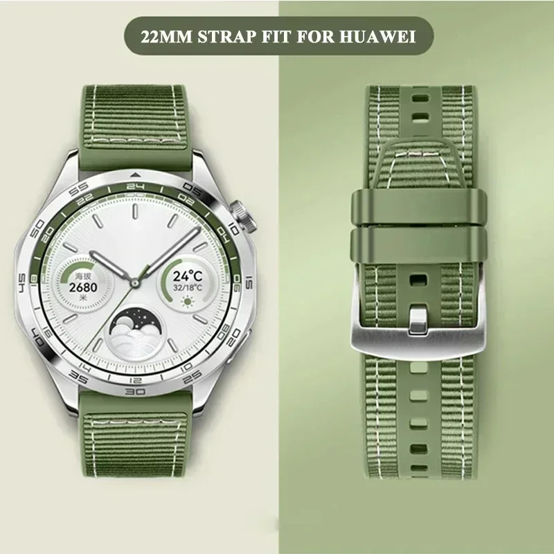 22mm Silicone-Woven Smartwatch Band - Universal Fit, Premium Quality Strap
