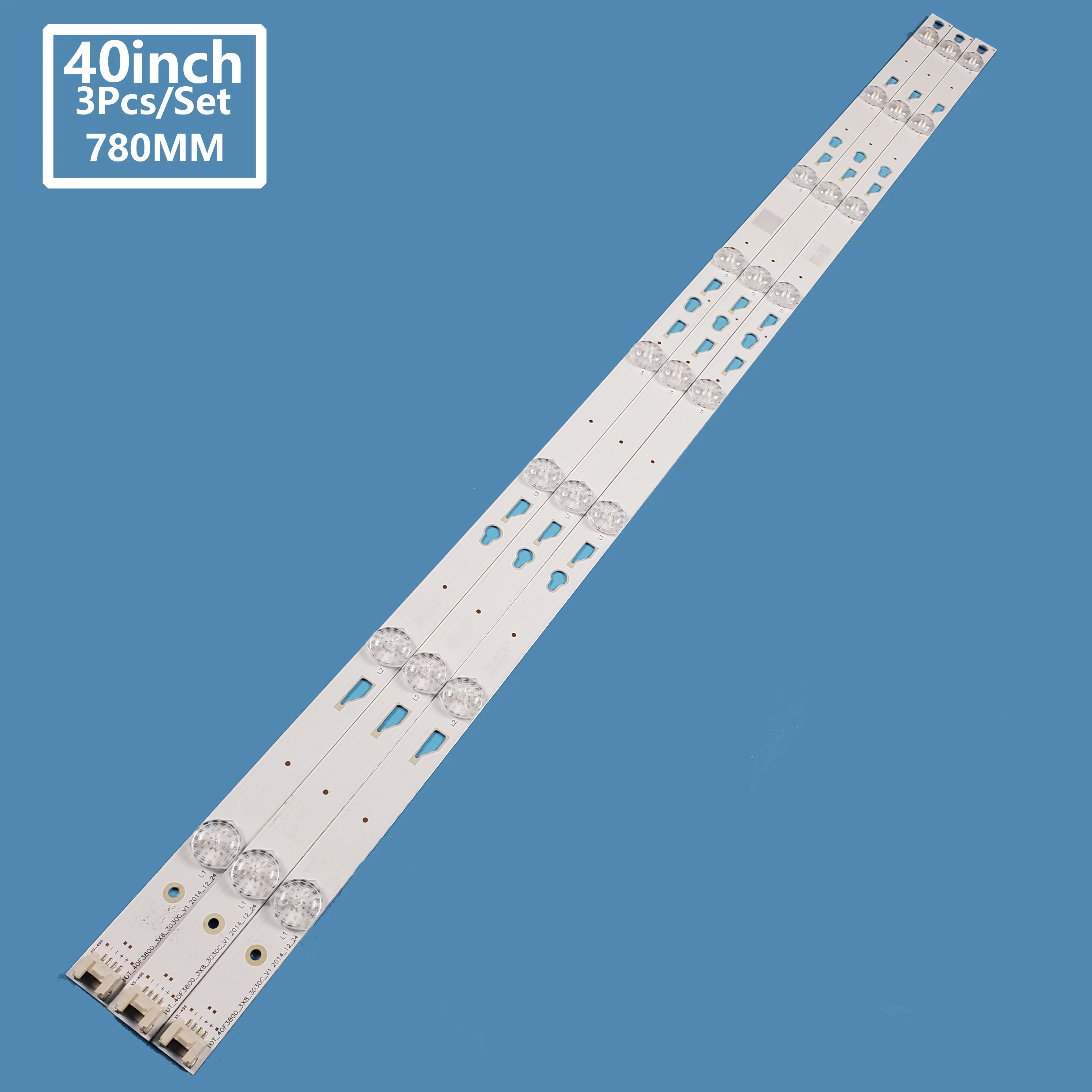 3Pcs/set Smart TV LED Backlight Bar Strip TOT_40F3800_3X8_3030C_V1 for TCL L40F3303B L40F3301B L40F3800A L40F3301B L40F3800U