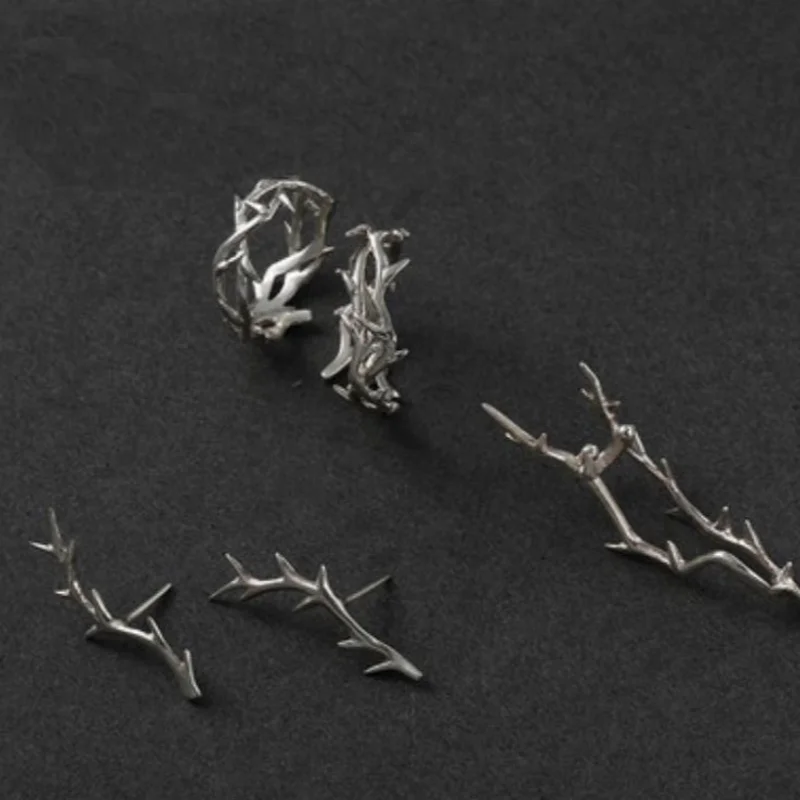 Vintage Ins Style Adherence Men's and Women's Rings with Branches, Thorns, Couples' Ring Gifts, Fashion and Personality 2