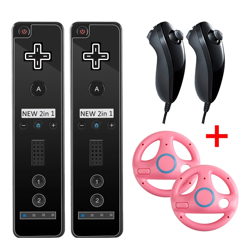 Motion Plus Remote Controller for Wii Console Wireless Gamepad with