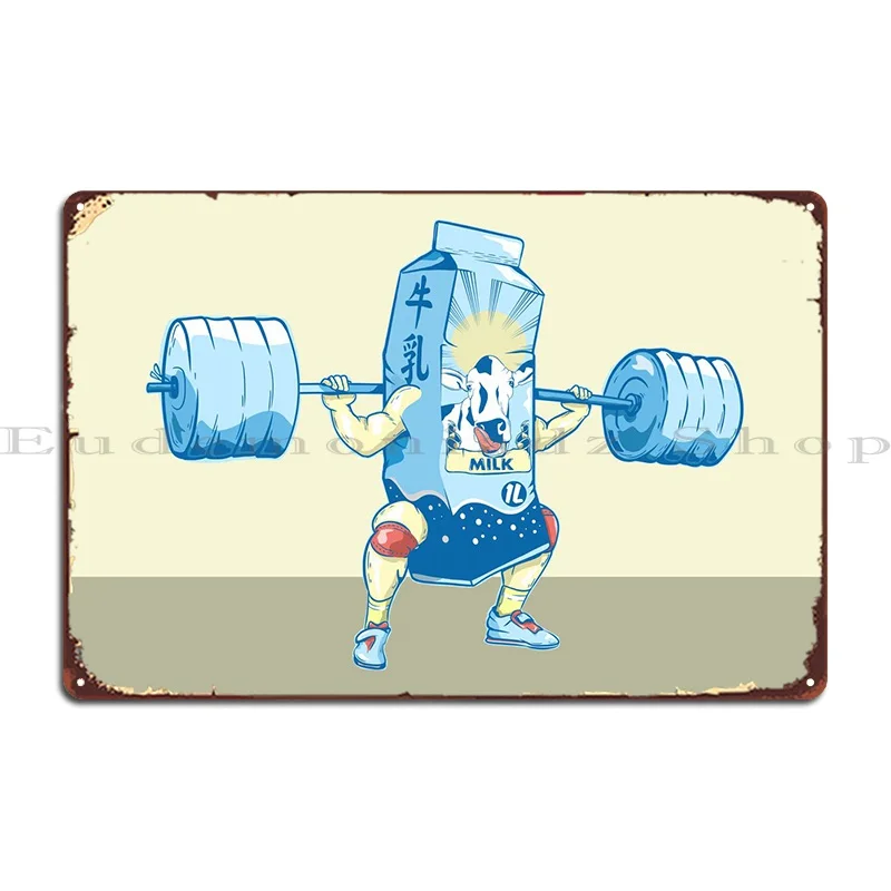 

Milk Protein Metal Sign Poster Home Pub Designer Vintage Cinema Tin Sign Poster