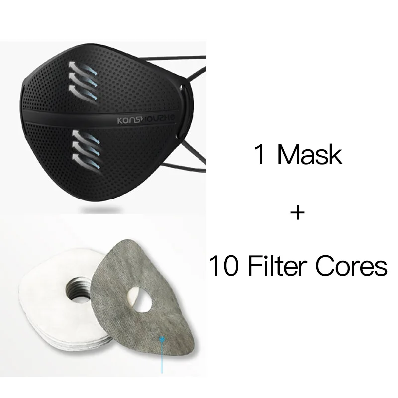 Breathable Mask For Riding Outdoor Dust-proof And Haze-proof Safety Masks With Filter Element Portable Adult Kids Health Care