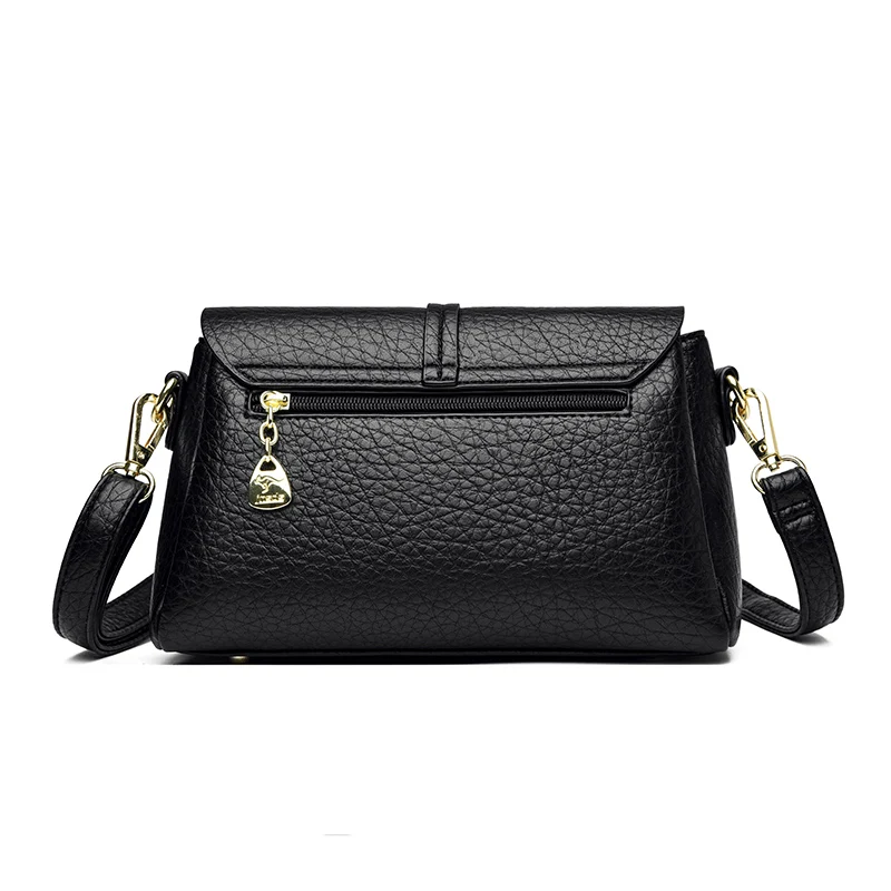 Piccola borsa a tracolla donna stile retro casual borsetta spalla_voghion.com