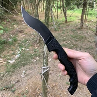 Large Voyager Cold Folding Pocket Knife Military Tactical Knives EDC Multipurpose Outdoor Survival Hunting Tanto Knife for Men 2