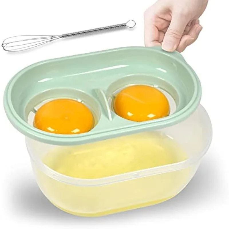 

Egg White Separator with Egg Beater, Egg Separator Yolk White Separator Egg White Filter Storage Box Kitchen Gadgets Egg