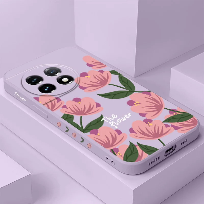 Pink Primrose Liquid Silicone Phone Case