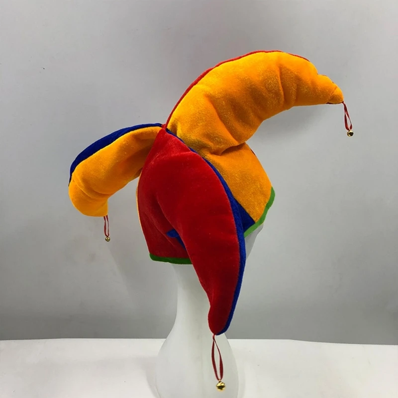 Halloween Clown Hat Colorful Funny Circus Party Hats Caps Kids Adults Cosplay Props Masquerade Party Dress Decor