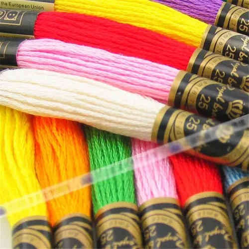 100% Cotton High Quality Cross stitch Floss Embroidery thread  Cross Stitch Embroidery Hand Knitting Sewing Weaving 8m 447 color - Image 3