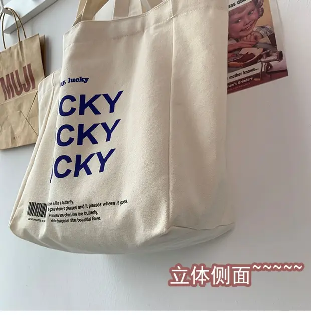 Women Bag Canvas Tote Bag Letter Casual Hasp Soft Shoulder Bag Handbag Purse  High-capacity Graffiti Bag Euro-america Style - Top-handle Bags - AliExpress