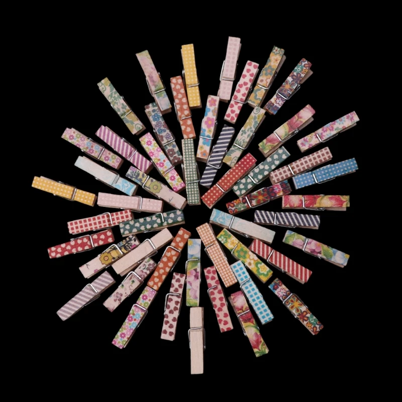 

50 шт прочные натуральные деревянные зажимы для фото прищепки для стирки прищепки DIY Craft