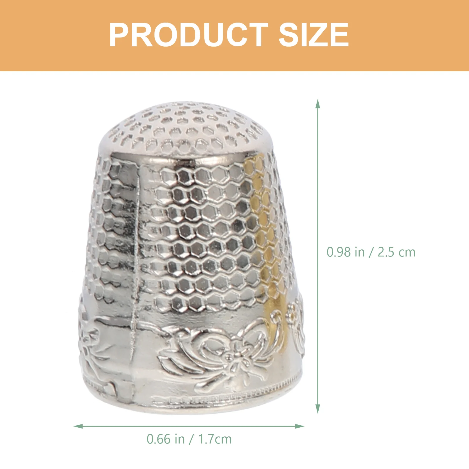 8 Pcs Decor Sewing Thimble Supply Thicken Portable Convenient Finger Protector Home Accessory Copper