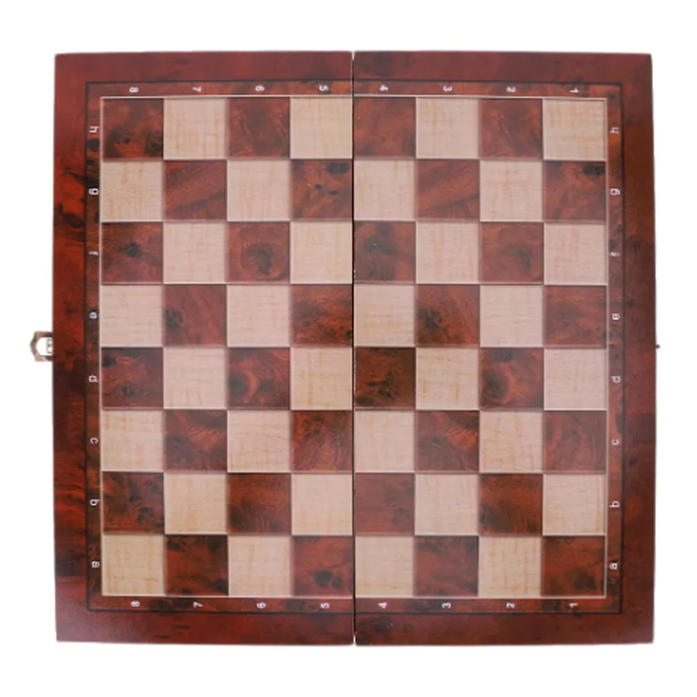 Free Shipping 29x29cm 3 in 1 Chess Chekers Backgammon Developing Strategic Thinking Foldable Chess Board Best Gifts Family Games 4