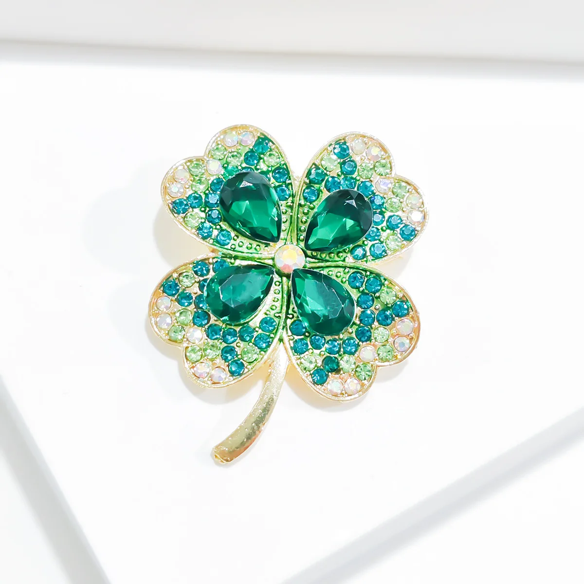 YAZILIND Broche De Aleación De Diamantes De Imitación Con Forma De Flor De Moda, Ramillete Para