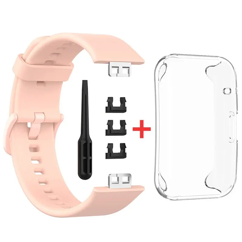 Multicolor Silicone Watch Strap with Protective Case - Premium Replacement Band Accessories