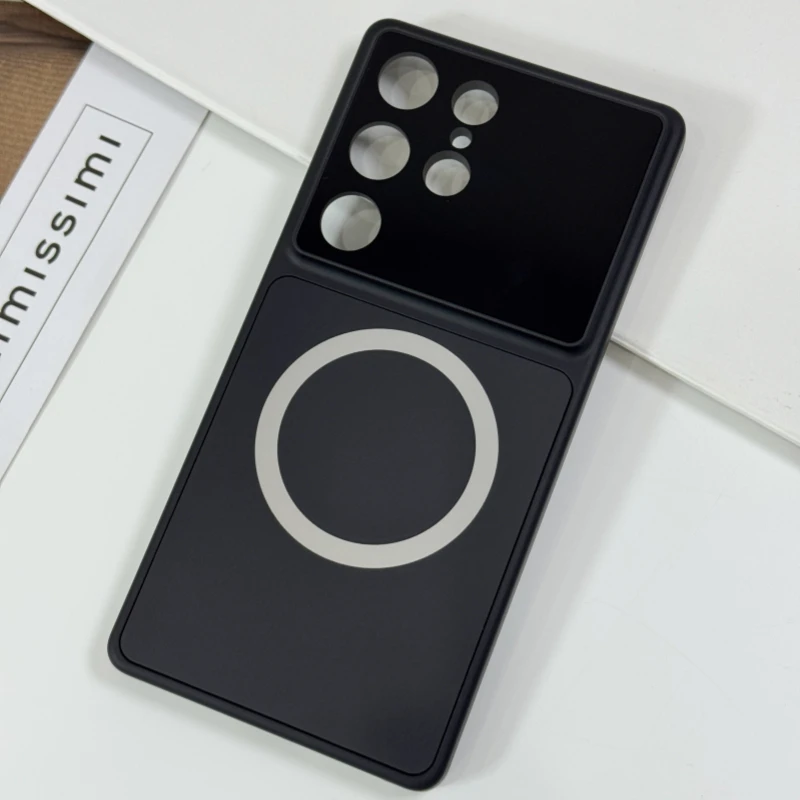 Enhanced Glass Magnetic Case with Magsafe Wireless Charging and Camera Protection Cover