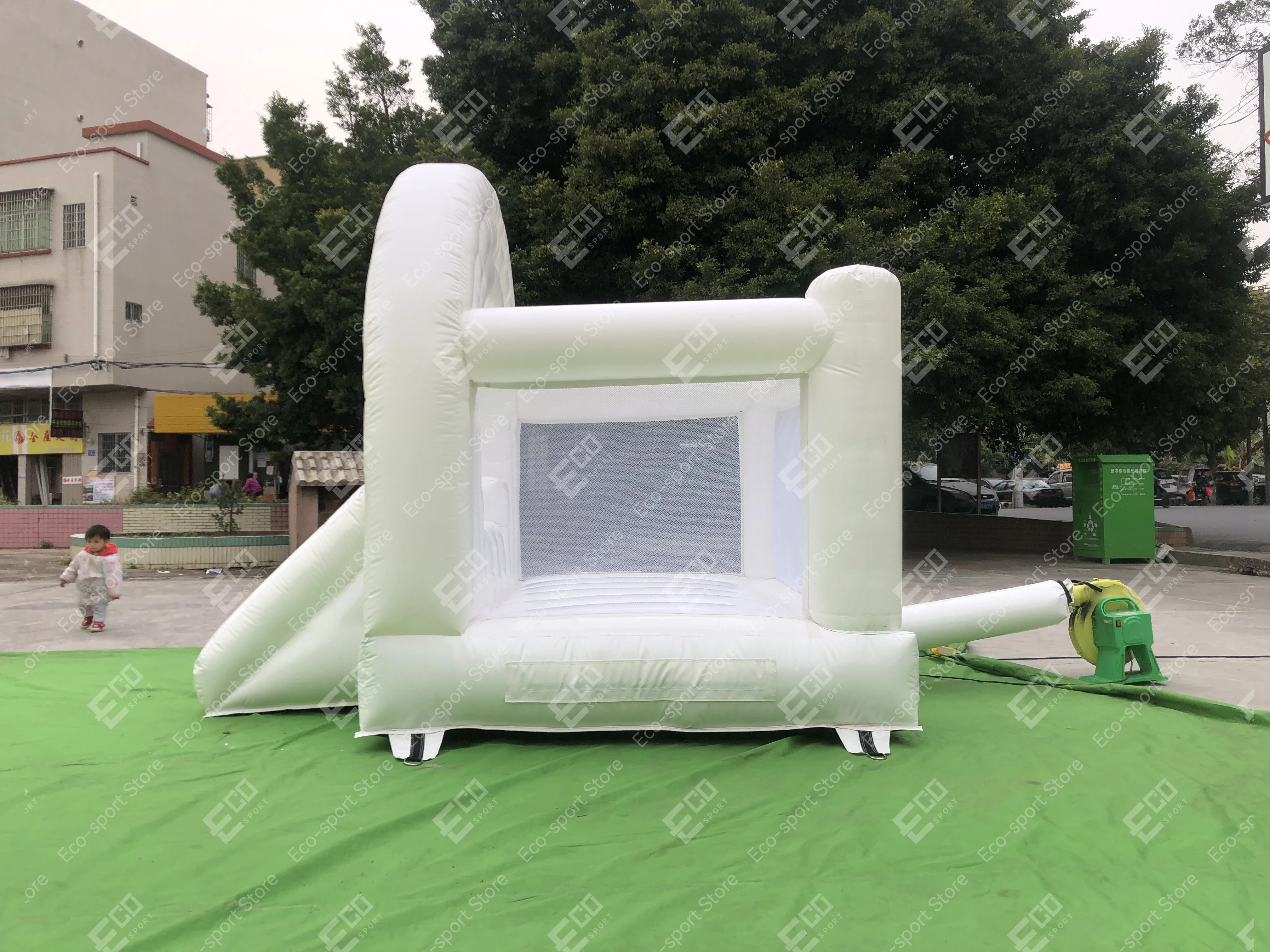 Small Size Adorable White Rainbow Bounce House Castle Indoor Outdoor Park -  Inflatable Toys - AliExpress