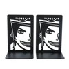 2pcs Anime Bookends 3 Style, Non-Slip Metal Book Ends Office Bookends for Fans Collection Organise Desktop Bookends 5