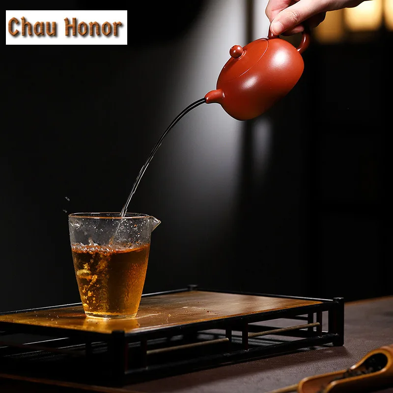 170ml Elegant Yixing Purple Clay Teapots Handmade Pot Raw Ore Dahongpao Mud Tea Maker Kettle With Infuser Chinese Zisha Tea Set