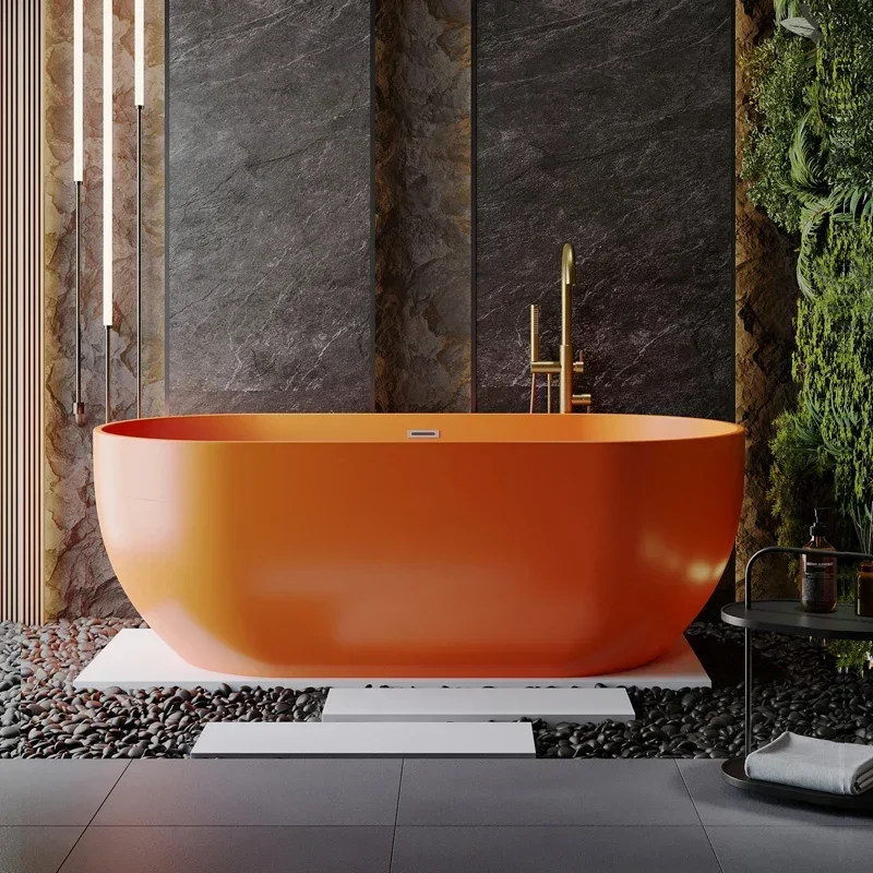Color seamless acrylic bathtub home bed and breakfast small apartment independent children bath mobile