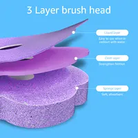 Kit de nettoyage de tête de rechange jetable pour brosse de toilette, avec poignée allongée, ouverture automatique du couvercle, Kit de tampons de nettoyage de cuvette de toilette, nouvelle collection 3