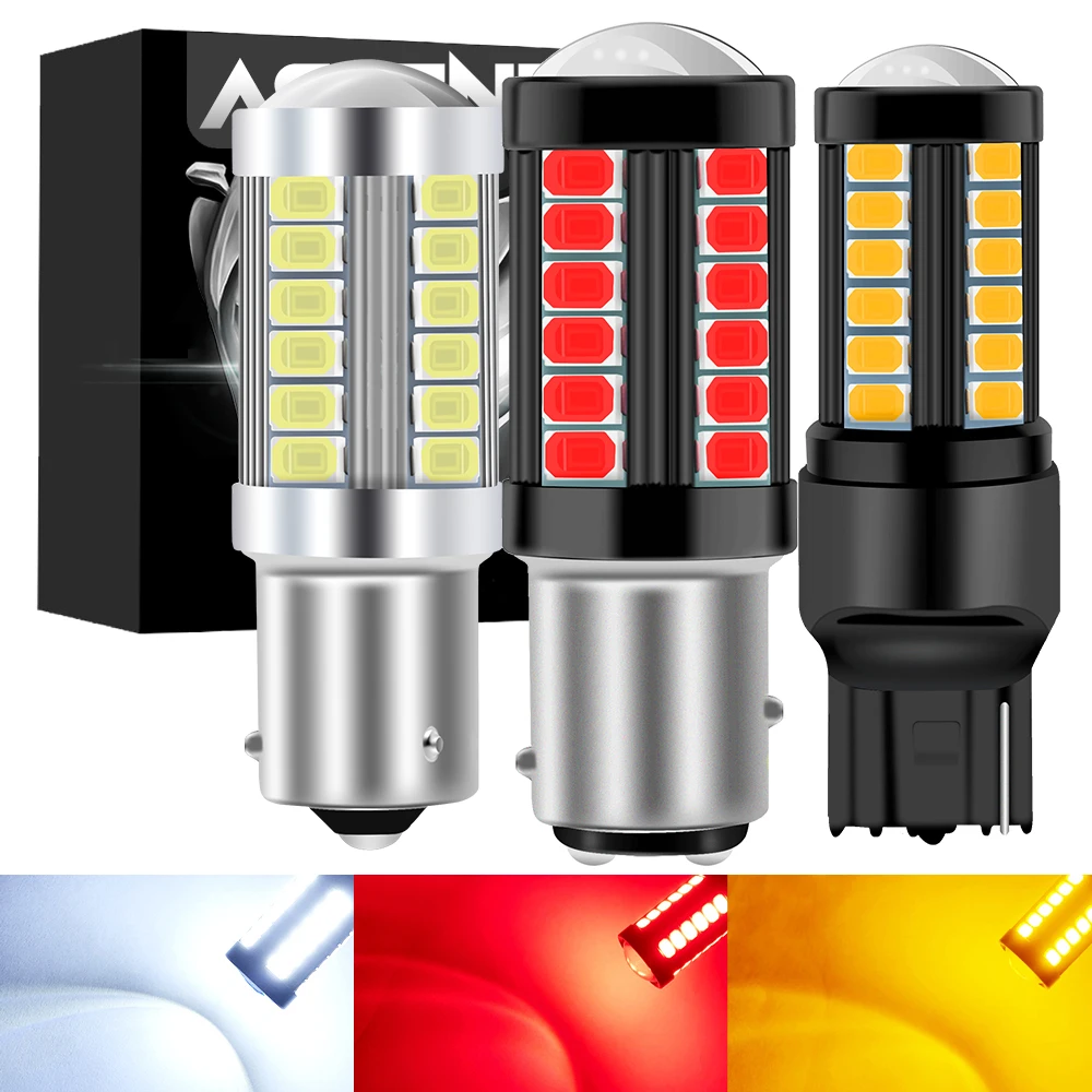 2pcs 1156 BA15S P21W 1157 P21/5W BAY15D BAU15S PY21W LED Car Tail Bulb Brake Lights Reverse Lamp Daytime Running Signal Light