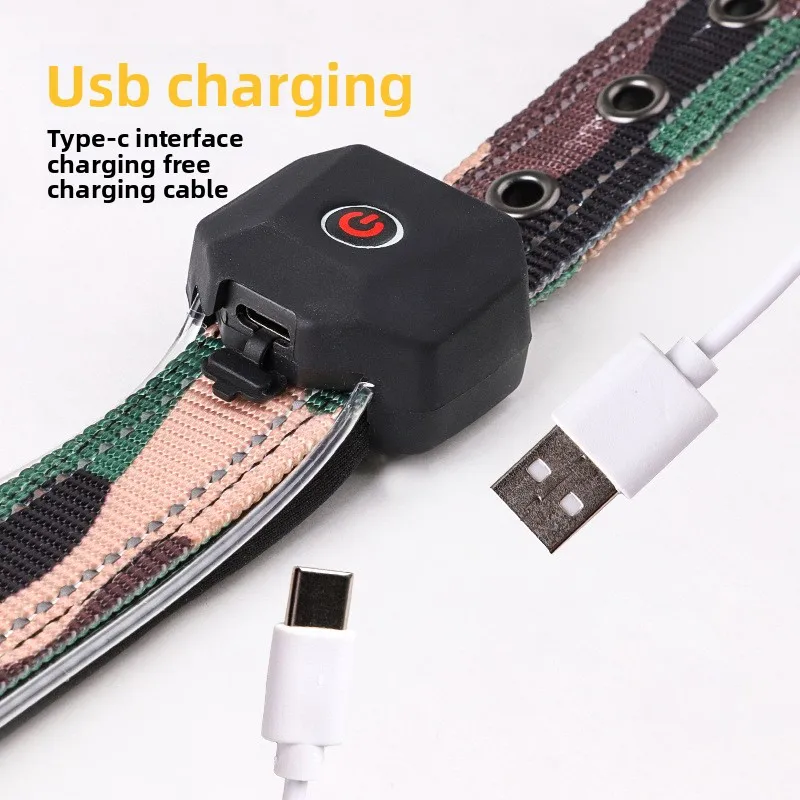 Close-up of the LED collar