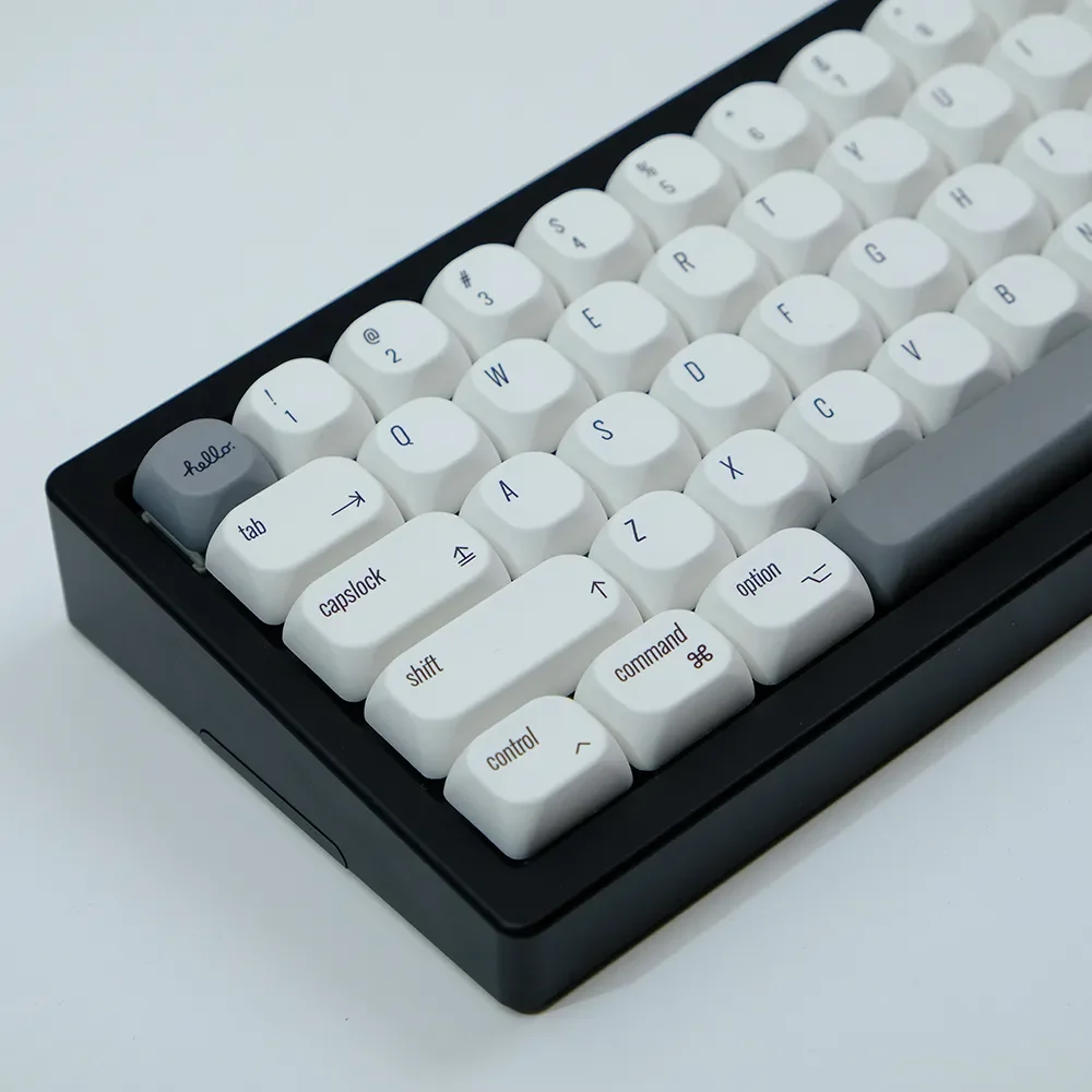 Фото Колпачки для клавиш KOA PBT с 138 клавишами для Apple, ISO, MAC, стиль японский, корейский, русский, краситель Sub, колпачки для механической клавиатуры Cherry Mx Switch №3