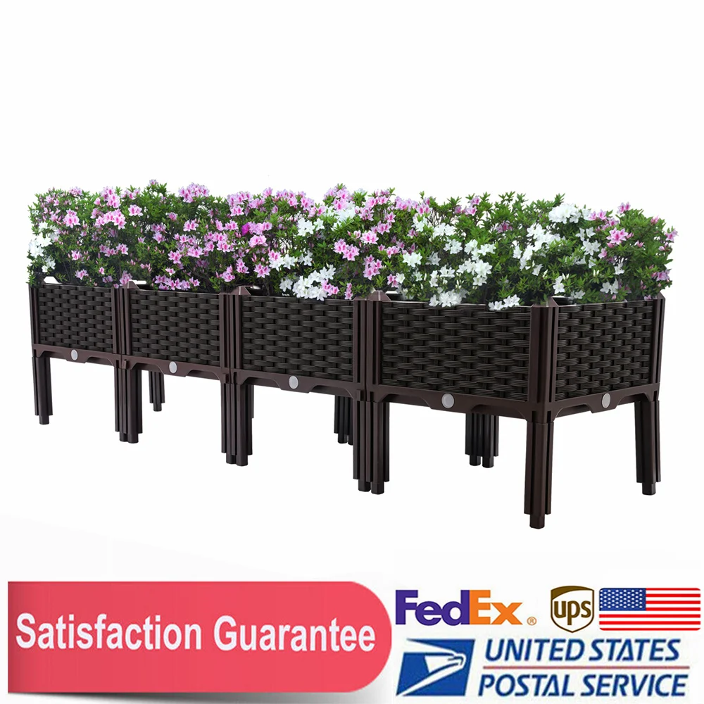 Outdoor Elevated Raised Garden Bed Planter Box for Plants Raised Garden Bed Box Elevated pots with Legs for Vegetable/Flower