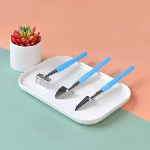 3Db Kertészeti Lapát Mini Rozsdamentes Acél Ültetési Ásvány Szett Kopásálló Nagy Hatékonyságú Az Udvarra - Image 4