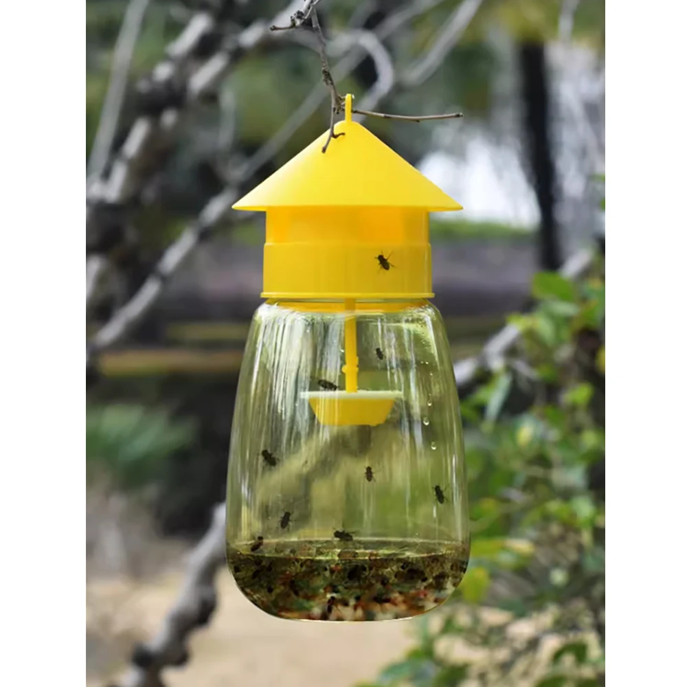 Fruit Fly Trap Yellow plastic drosophila trap anti fly fruit killer catcher orchard insect pest control products