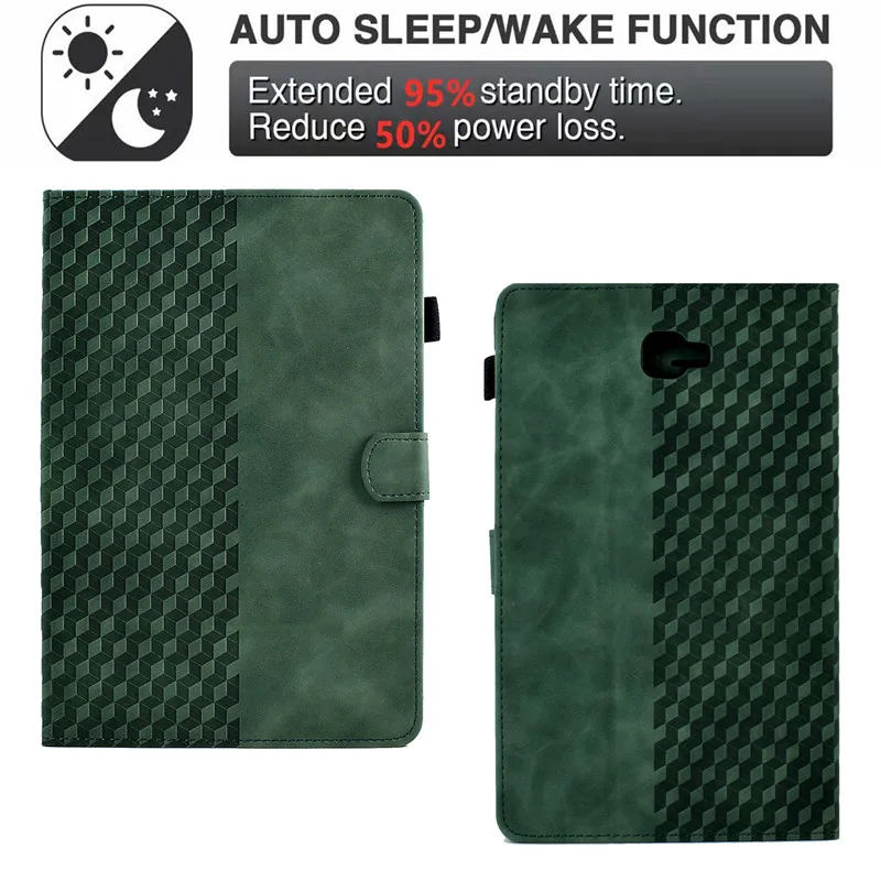 Samsung Galaxy Tab um Case 2023 101 Carteira de Luxo Stand Coque Tablet sm T580 T585 sm T580 T585 - Imagem 3