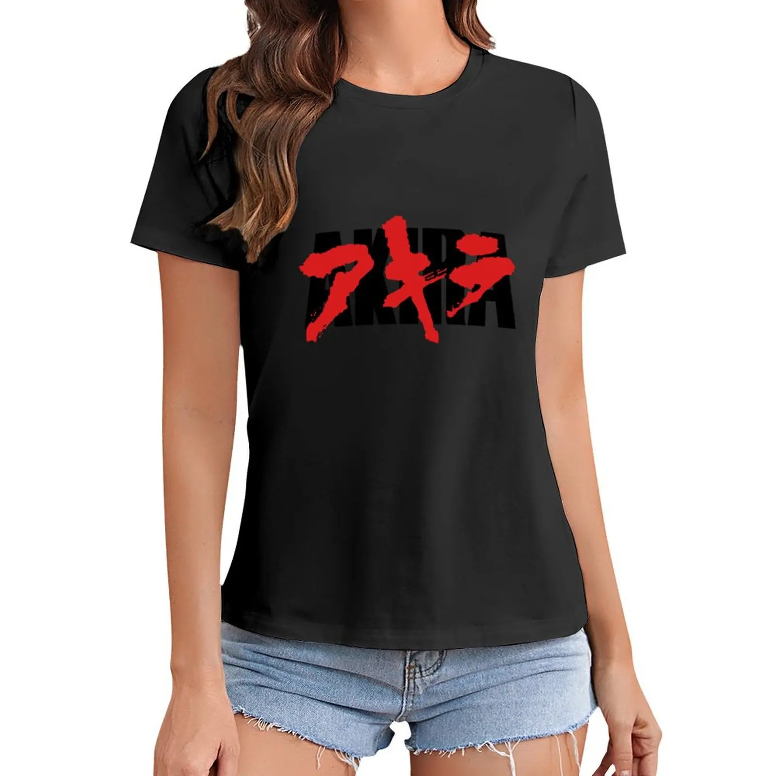 

Bloody Akira T-Shirt plain funnys graphics plus size tops western t shirts for Women