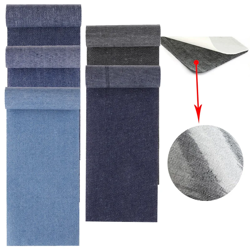 

Denim Patch Iron On Patches DIY Repair Patch For Clothing Thermoadhesive Patches On Clothes Free To Cut Fusible Sticker Applique