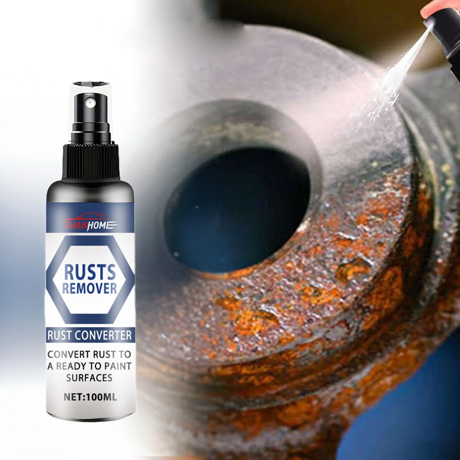 Effective Rust Remover and Lubrication for Car Wheels and Metal Surfaces: Descaling, Dehumidification, Relaxing Rust
