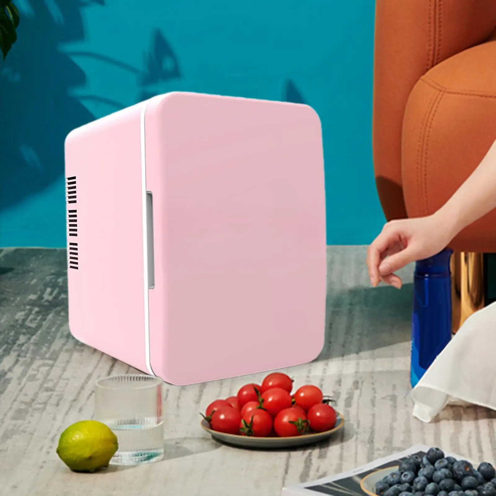 Mini Fridge Multiuse Single Door Makeup Fridge Compact Refrigerator Portable Drinks Fridge for Office Home Camping Divers Truck Mini Fridge Multiuse Single Door Makeup Fridge Compact Refrigerator Portable Drinks Fridge for Office Home Camping Divers Truck