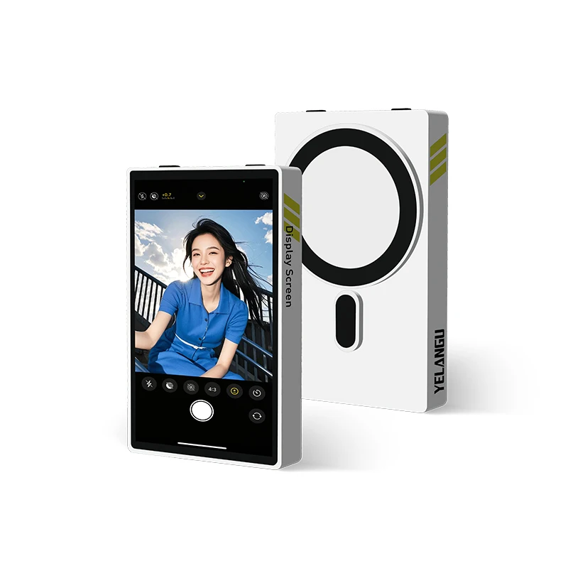 YELANGU TP01 Magnetic Monitor Screen 180&deg; rotation Suitable for Xiaomi Huawei iPhone mobile phone selfie screen gift