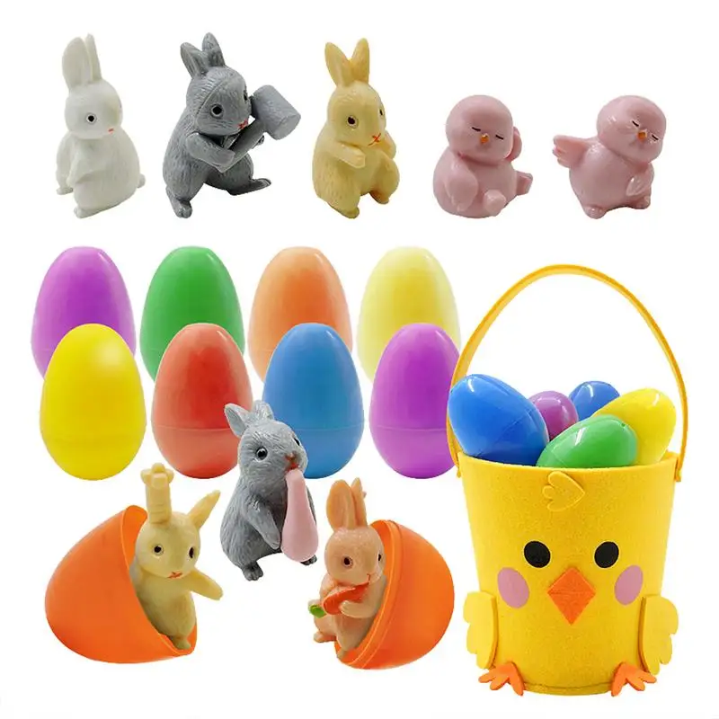 

Surprise Eggs Toys Filled Easter Eggs 8pcs Surprise Eggs Stuffed With Easter Bunny Toys Easter Party Favors For Kids Boys And