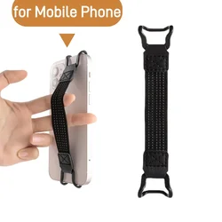 Universal Leather Tablet Hand Strap - Elastic Anti - Drop E - Reader Holder (Black for Phone)