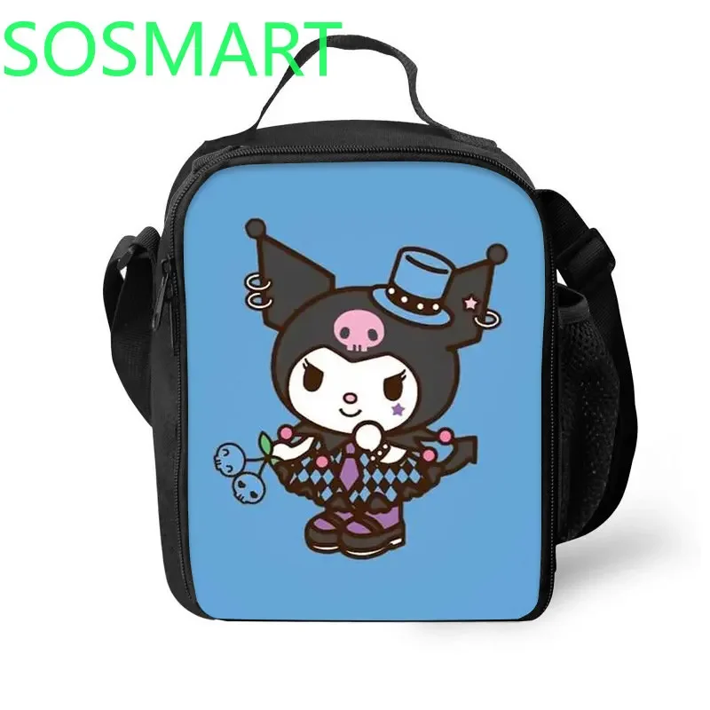 

Kuromi Lunch Ice Bag Kuromi Cartoon Peripheral Picnic Bag IceBag Outdoor Portable MessengerBag Children's Birthday Gift
