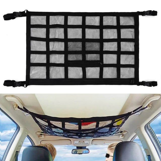 Car Ceiling Cargo Net Strong Load-Bearing Car Roof Storage Organizer Pocket  Mesh Car Camping Accessories Ceiling Storage Bag - AliExpress