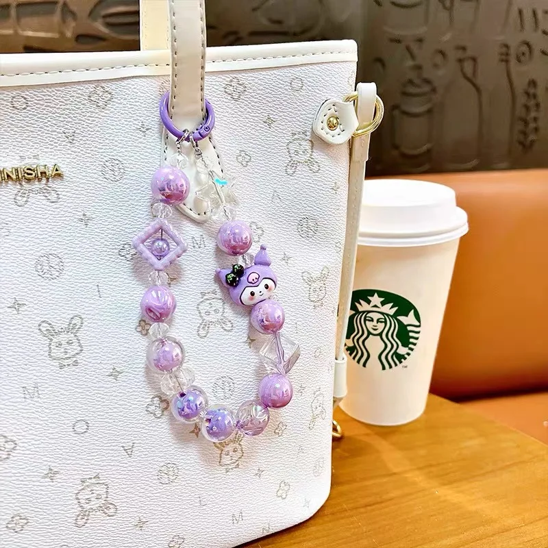 Cinnamoroll my Melody Kuromi Anime Keychain Car Ornaments Pendant Holiday Gifts Toys For Girls Children