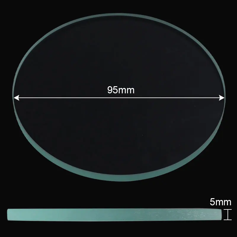Diameter 95 mm Transparent Board Clear Glass Working Stage Round Bottom Specimen Plate for Stereo Microscope microscope specimen plate