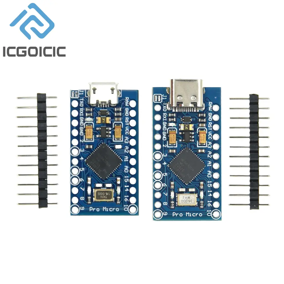 Type-C MICRO USB ATMEGA32U4 Module 5V 16MHz Board For Arduino ATMEGA32U4-AU/MU Controller Pro-Micro Replace Pro Mini image 1