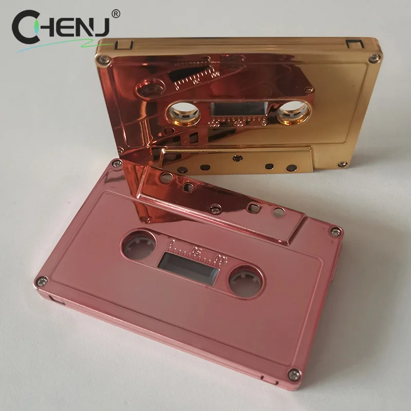 Gilded Electroplated Blank Audio Tape Standard Cassette Blank Tape Player Empty Magnetic Audio For Speech Music Recording audio tape recorder