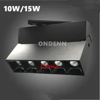 4pcs 10W LED Track Lighting 5x2W LED Rail Lamps AC85-265V Recessed Ceiling Lamps 1
