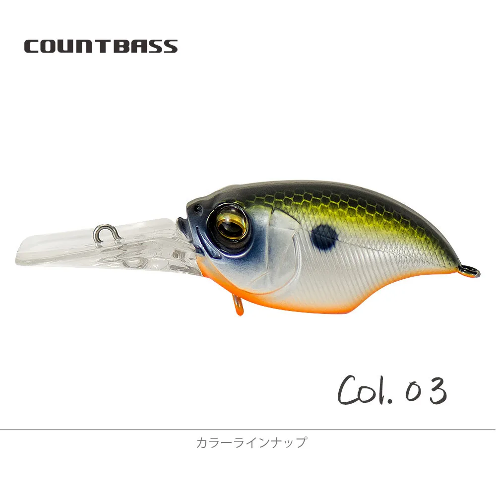 COUNTBASS 38 mm 43 mm 48 mm Kurbelköder Hartplastik Fischwobbler Forellenbarsch Anglerköder – Detail 27