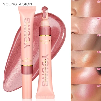 YOUNG VISION liquid air cushion, powder blusher gloss stick, pearl light, delicate powder blusher liquid, easy to operate 2